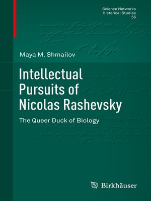 cover image of Intellectual Pursuits of Nicolas Rashevsky
